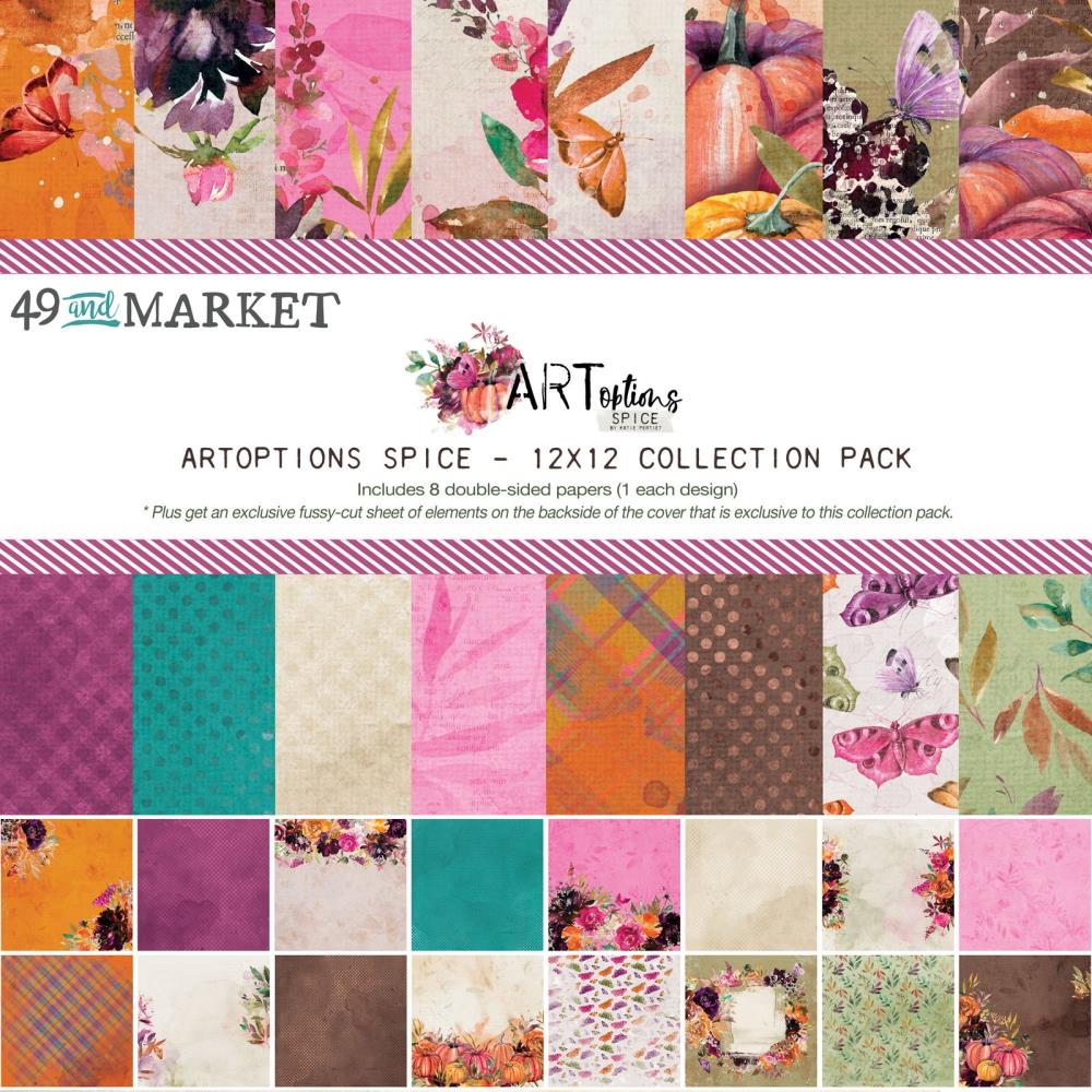 49 and Market Art Options Spice 12 x 12 Paper Pack aos-25132