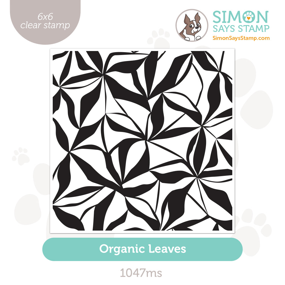 Simon Says Clear Stamp Organic Leaves 1047ms Celebrate