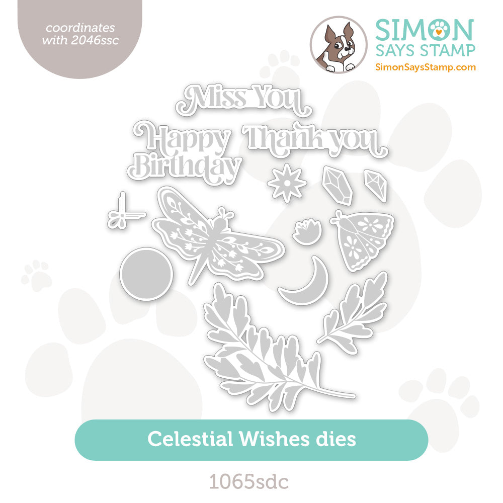 Simon Says Stamp Celestial Wishes Wafer Dies 1065sdc Celebrate