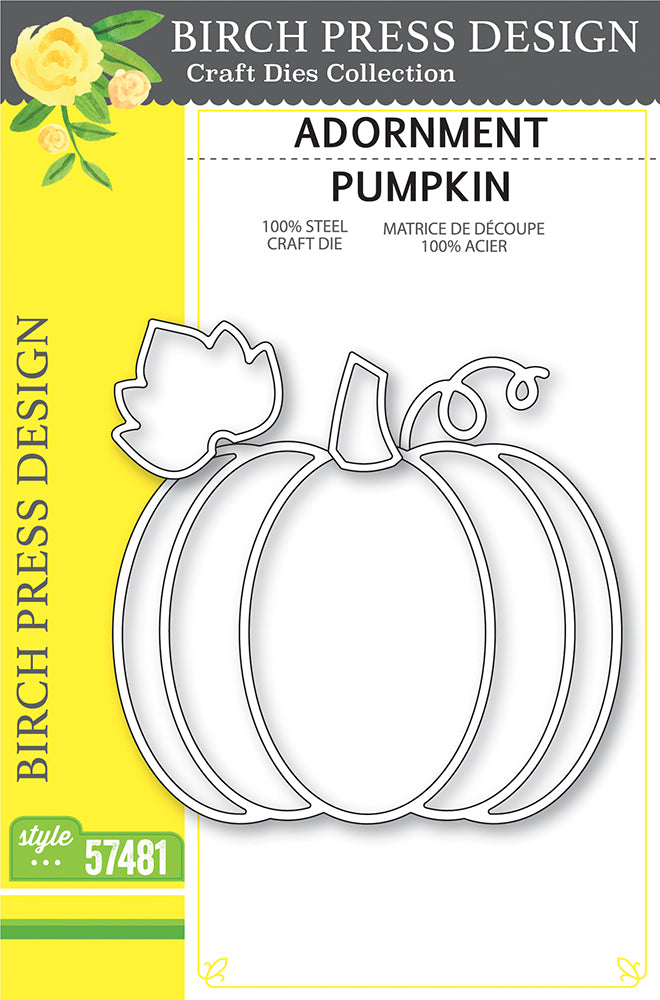 Birch Press Design Adornment Pumpkin Dies 57481