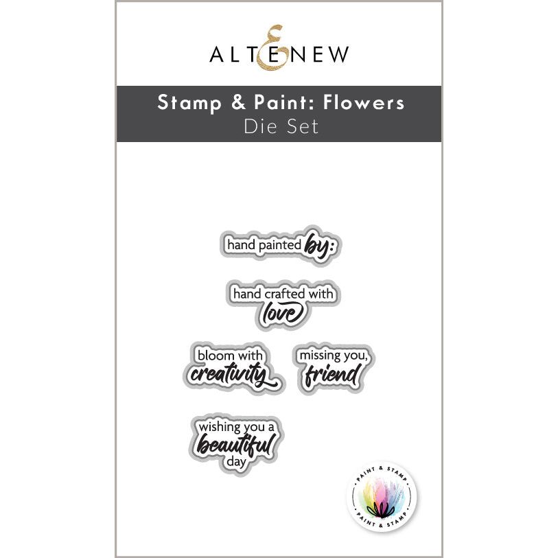 Altenew Paint and Stamp Flowers Dies alt8918 Simon Says Stamp