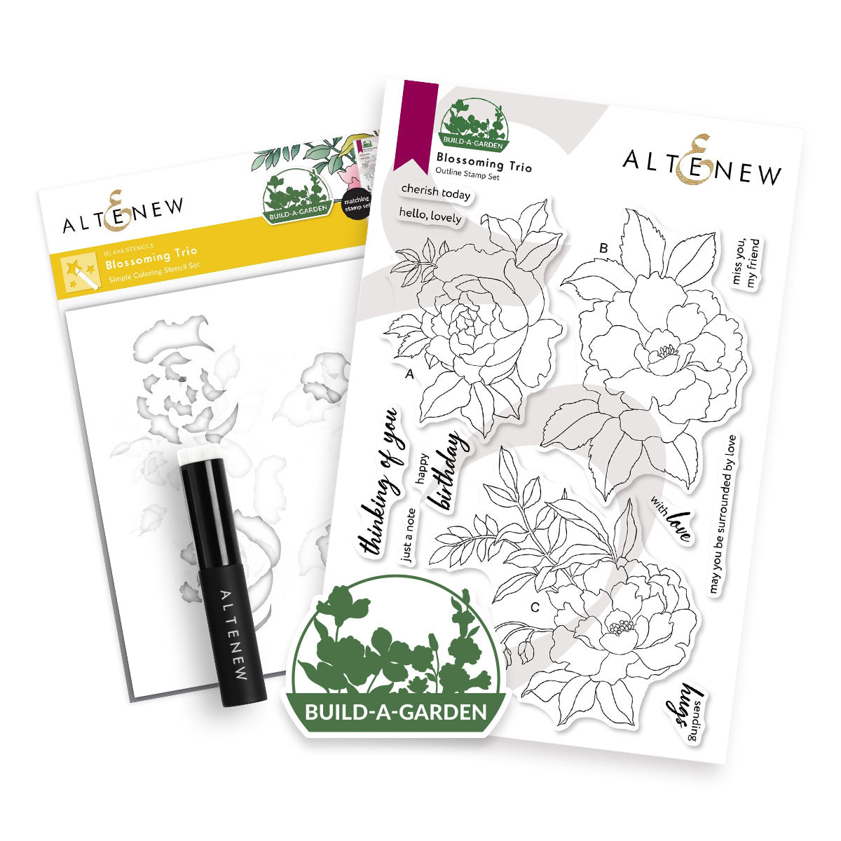 Altenew Build-A-Garden Blossoming Trio Set alt11447bn – Simon Says
