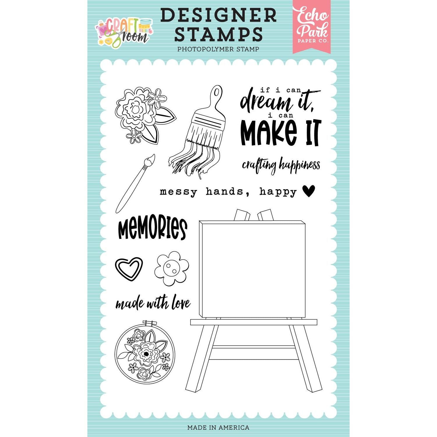 Echo Park Blank Canvas Clear Stamps crm492040 – Simon Says Stamp