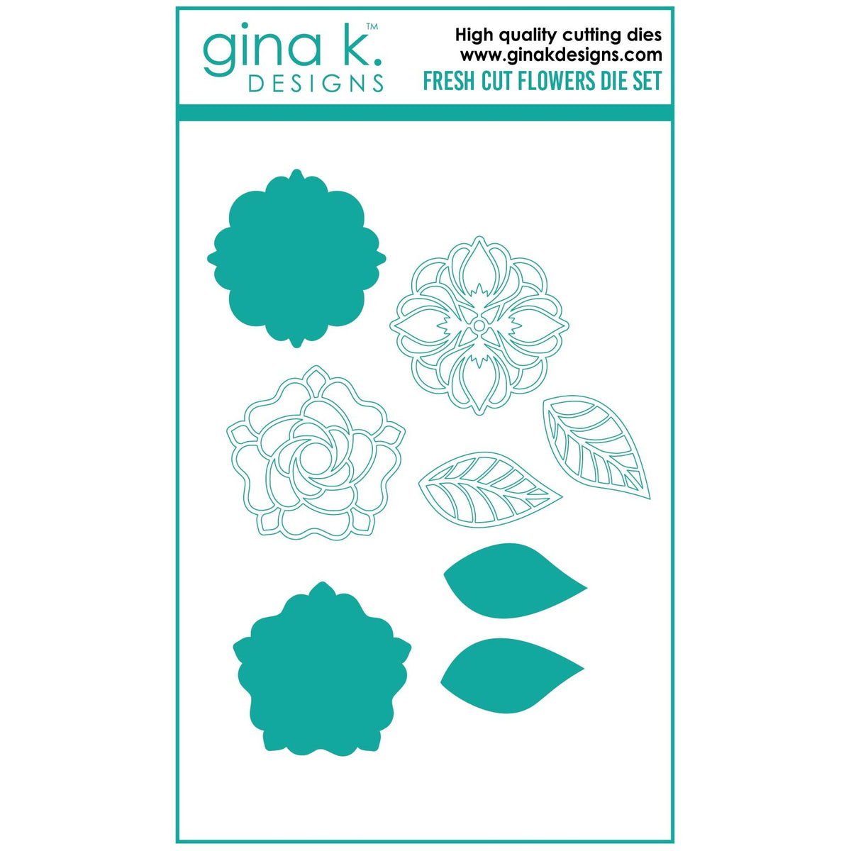 Gina K Designs FRESH CUT FLOWERS Dies die0284 Simon Says Stamp