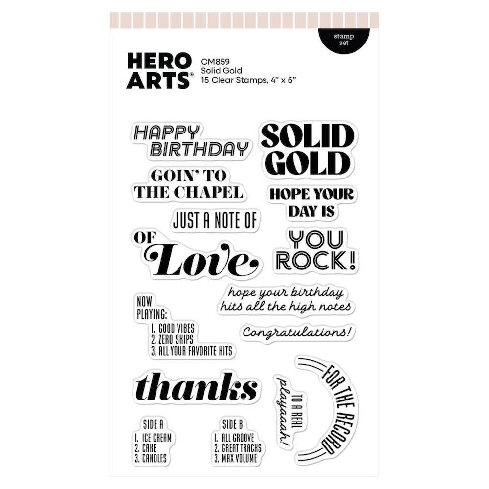Hero Arts Solid Gold Stamp Set