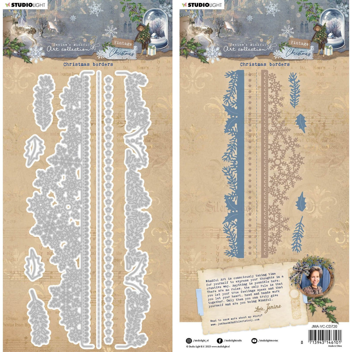 Studio Light Christmas Borders Dies jmavccd720 Simon Says Stamp