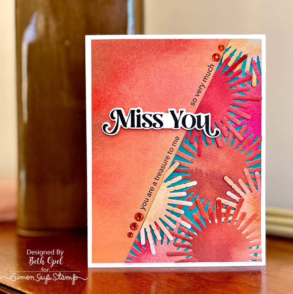 Simon Says Stamp Card Kit of the Month May 2024 Celestial Wishes ck0524 Miss You Card | color-code:ALT13