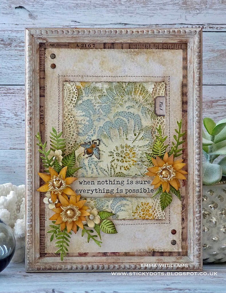 Tim Holtz Distress Spray Stain Forest Moss Ranger TSS42297 Spring Mixed Media Project | color-code:ALT02