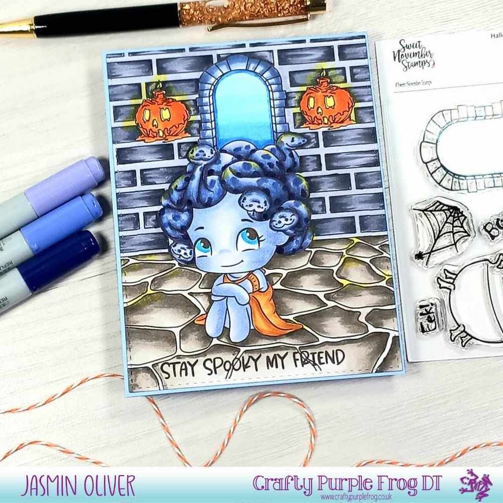 Sweet November Stamps Mini Medusa Clear Stamp Set snsmmhw23 Spooky