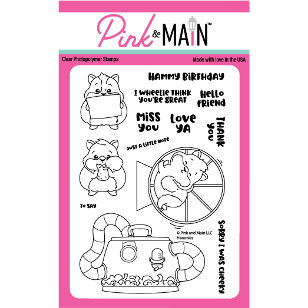 Pink and Main Hammies Clear Stamps PM0628* – Simon Says Stamp