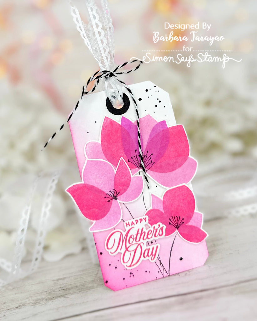 Simon Says Clear Stamps Pretty Petals 2033ssc Be Bold Mother's Day Tag | color-code:ALT04