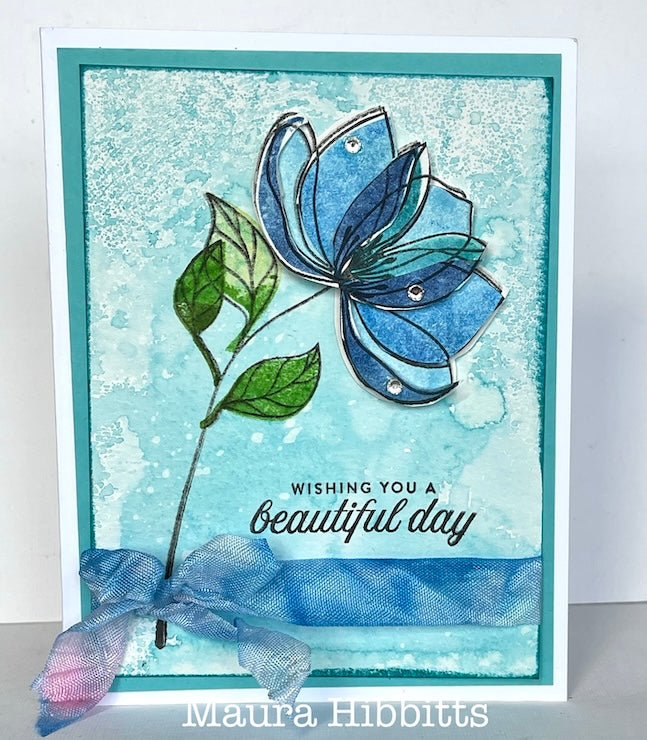 Simon Says Clear Stamps Pretty Petals 2033ssc Be Bold Beautiful Day Card