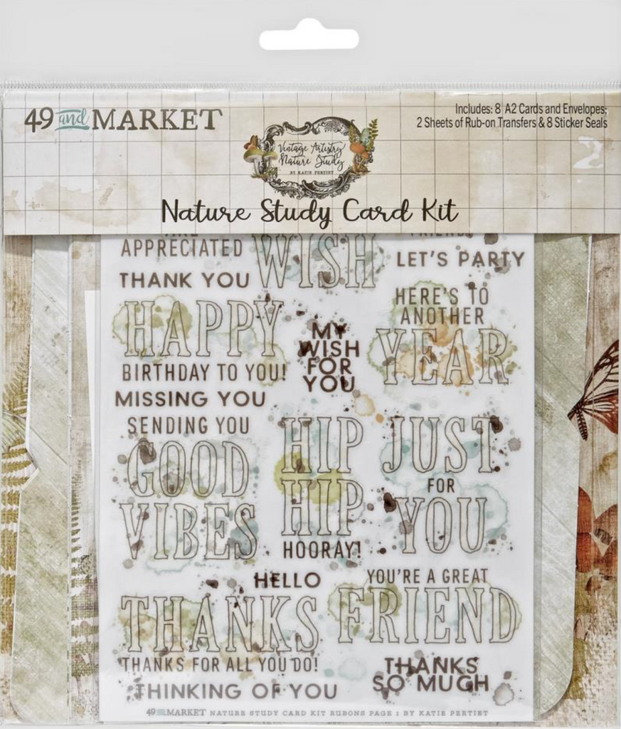 49 and Market Vintage Artistry Nature Study Card Kit NS-23169
