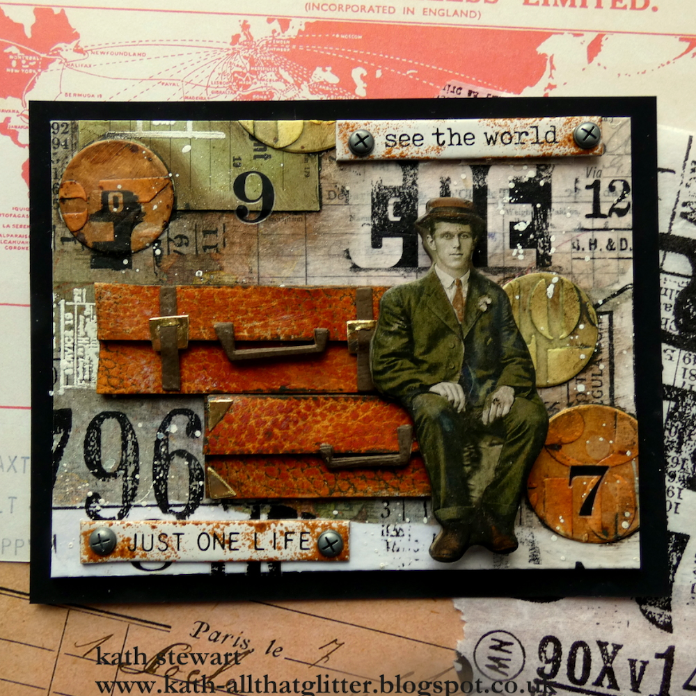 Tim Holtz Idea-ology TYPESET Collage Paper th94046 Vacation | color-code:ALT02