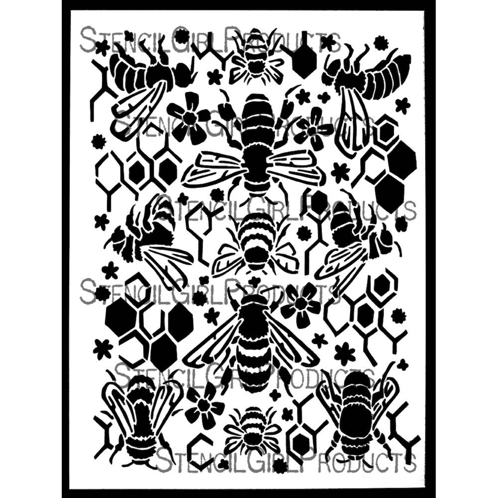 StencilGirl Beehive Stencil l978* Simon Says Stamp