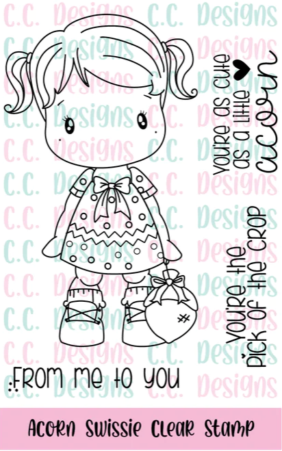 C.C. Designs Acorn Swissie Clear Stamp Set ccd-0337