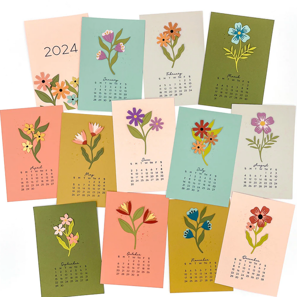 Concord & 9th 2024 Calendar Clear Stamp Set 11912 month