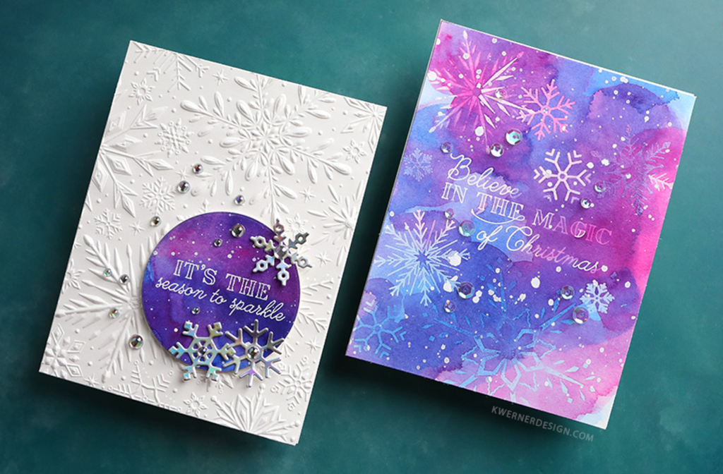 Tsukineko Versamark EMBOSS INK PAD Watermark VM-001 snowflakes | color-code:ALT01