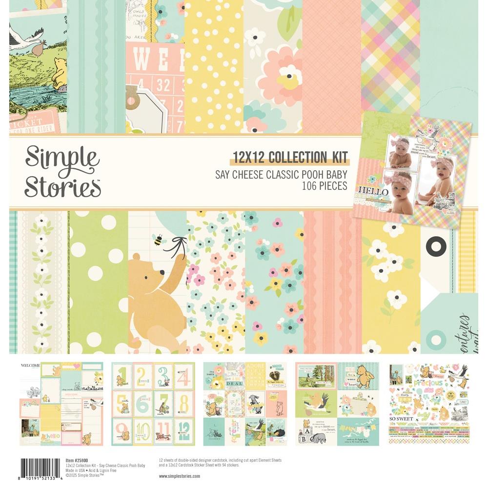 Simple Stories Say Cheese Classic Pooh Baby 12 x 12 Collection Kit
