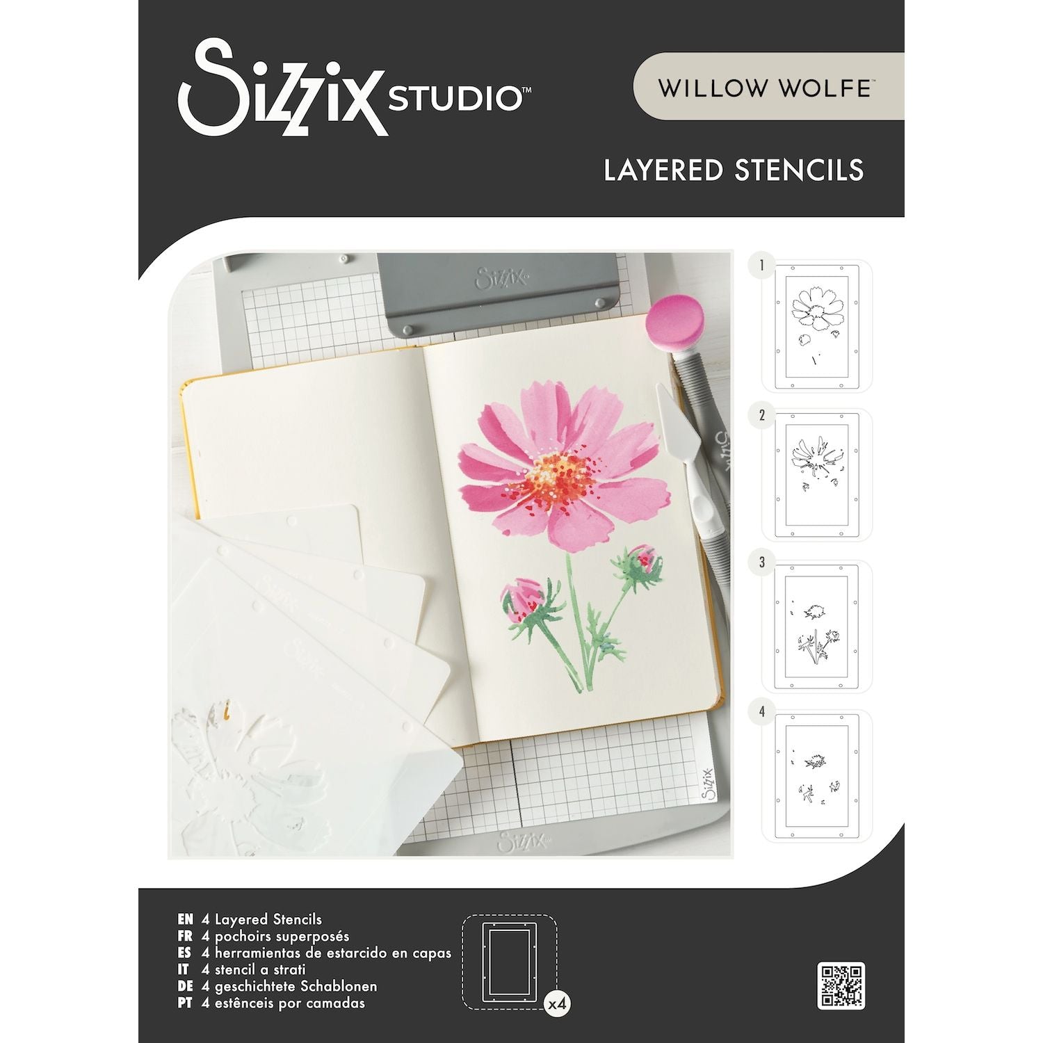 Sizzix Studio Cosmo Layered Stencils 666921 – Simon Says Stamp