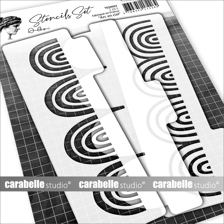 Carabelle Studio Arc en Ciel Stencils Set tes0004