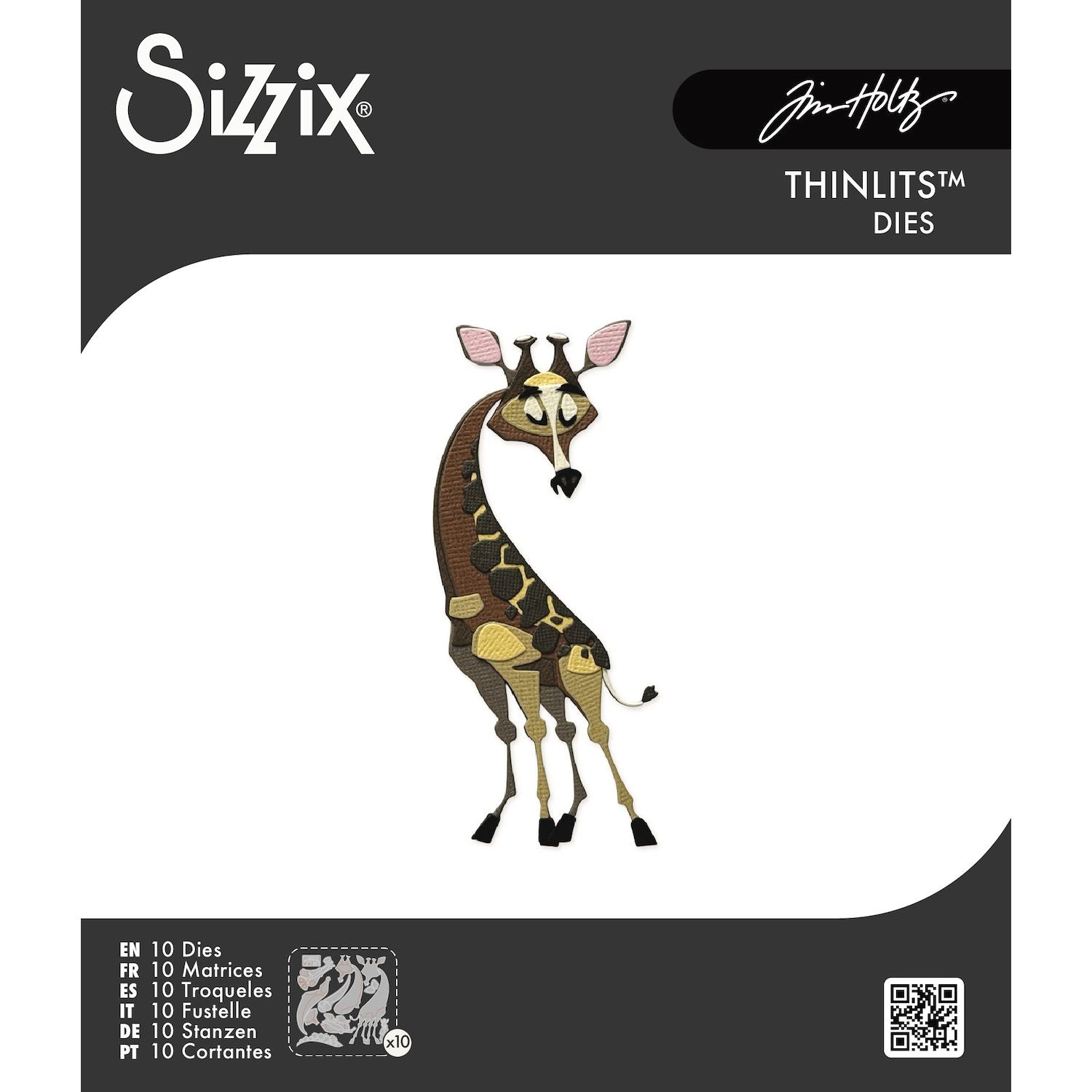 Tim Holtz Sizzix Gertrude Mini Colorize Thinlits Dies 667217