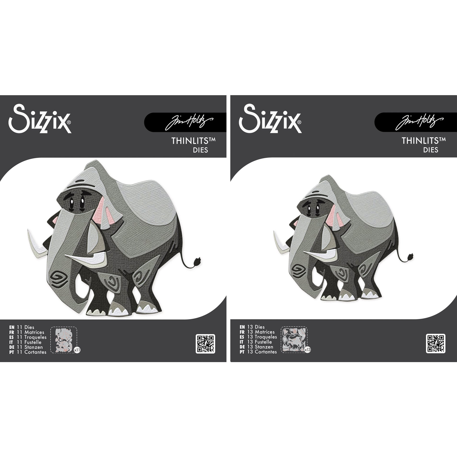 Tim Holtz Sizzix Large and Mini Clarence Colorize Thinlits Die