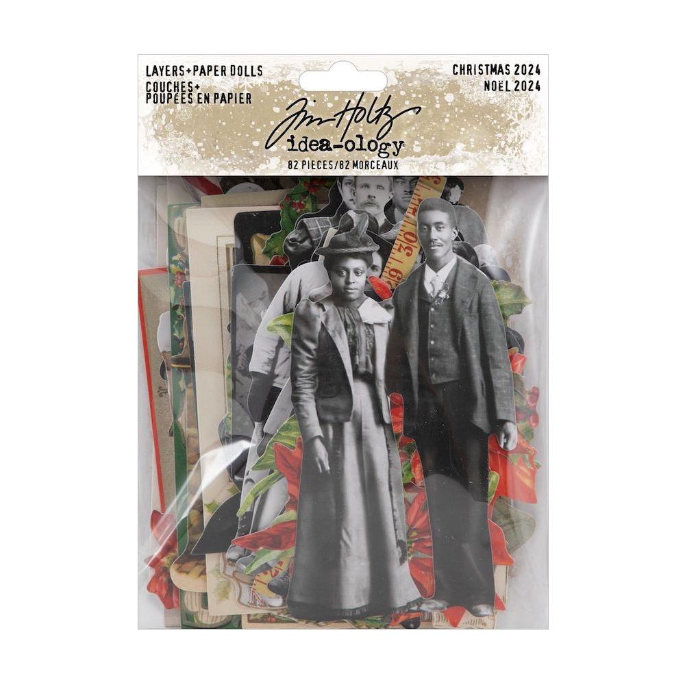 Tim Holtz idea-ology Christmas Layers and Paper Dolls th94414