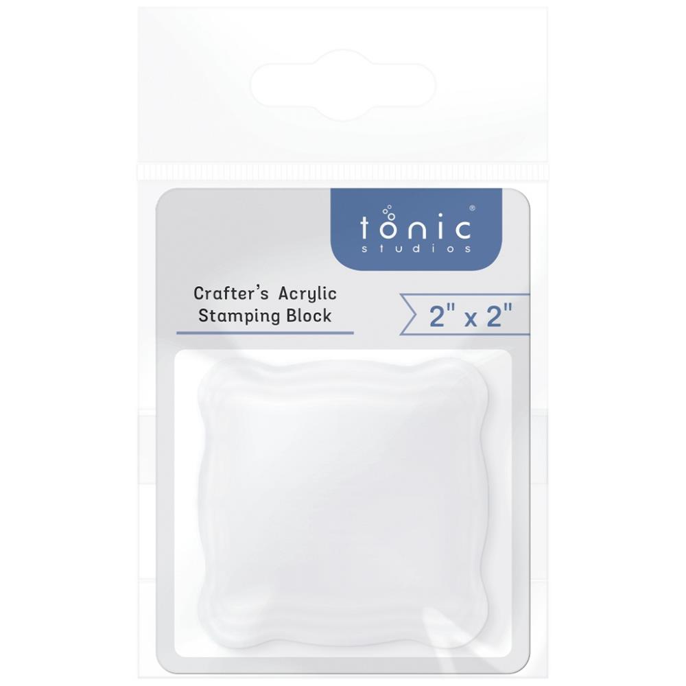Simon Hurley Create Acrylic Stamping Block 5x6 - Perfect For Clear Stamps & Crafting Projects