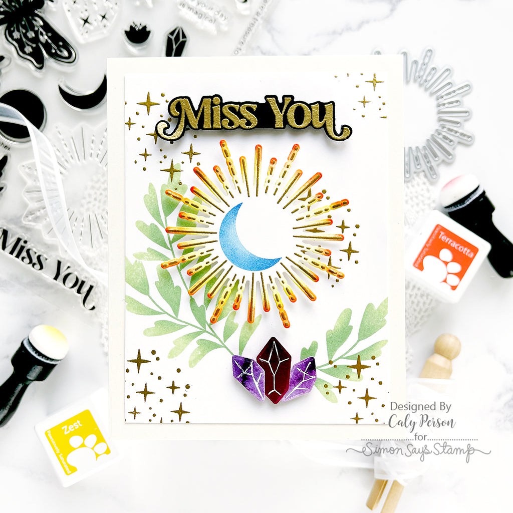 Simon Says Stamp Card Kit of the Month May 2024 Celestial Wishes ck0524 Miss You Card
