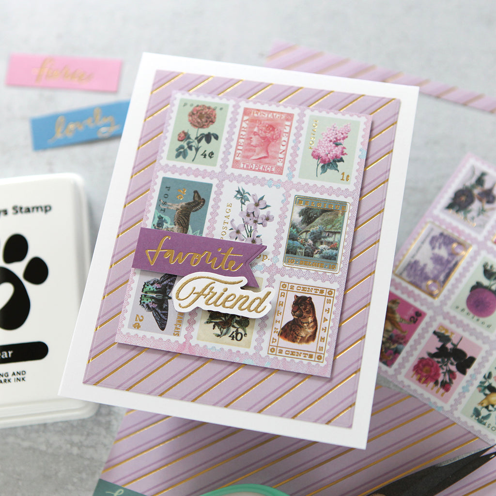 Simon Says Stamp Card Kit of the Month April 2024 Wild and Free Flowers ck0424 Friend Card | color-code:ALT09
