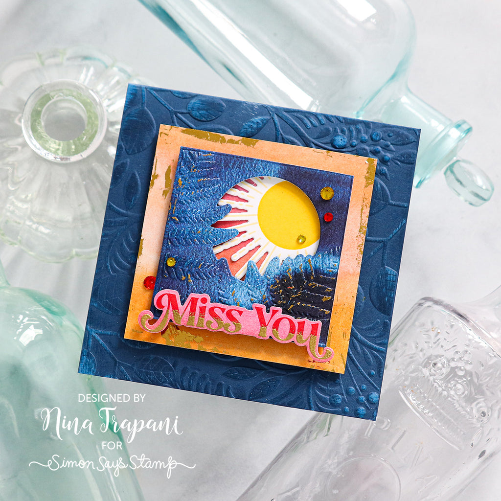 Simon Says Stamp Card Kit of the Month May 2024 Celestial Wishes ck0524 Miss You Card | color-code:ALT02