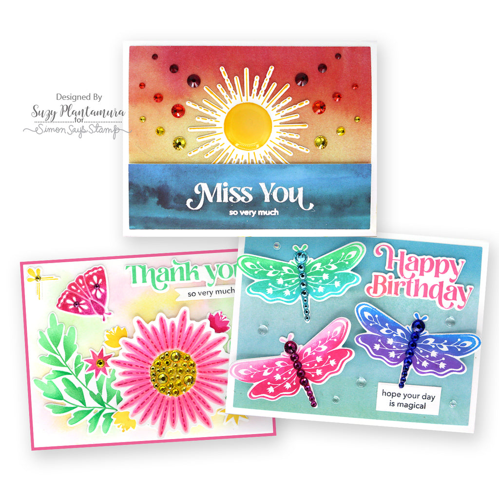 Simon Says Stamp Card Kit of the Month May 2024 Celestial Wishes ck0524 Card Set | color-code:ALT05