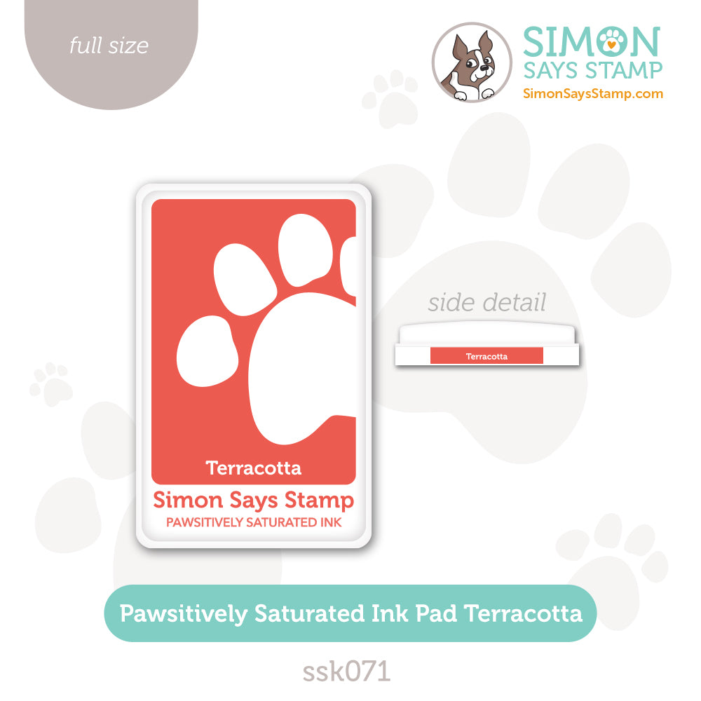 Simon Says Stamp Pawsitively Saturated Ink Pad Terracotta ssk071 Be Bold