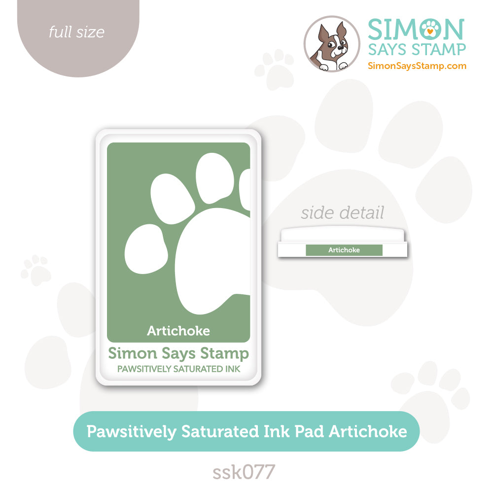 Simon Says Stamp Pawsitively Saturated Ink Pad Artichoke ssk077 All The Joy
