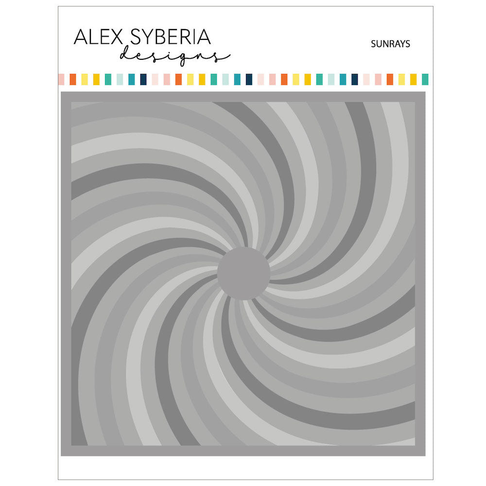 Alex Syberia Designs Sunrays Stencil Set asdste68