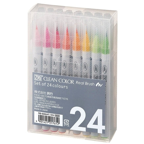 Simon Says Stamp! Zig CLEAN COLOR 24 SET Real Brush RB6000AT24V
