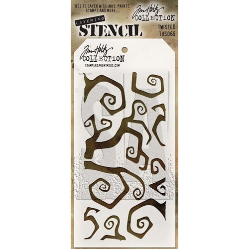 Simon Says Stamp! Tim Holtz Layering Stencil TWISTED THS065