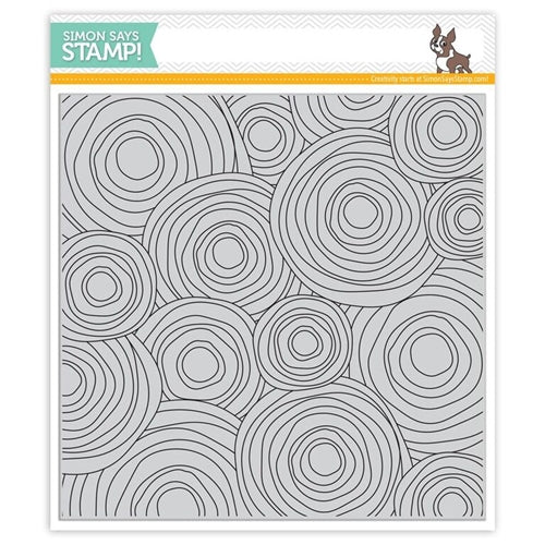 Simon Says Stamp! Simon Says Cling Stamps CIRCLE DOODLE BACKGROUND SSS101670