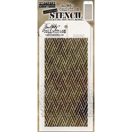 Simon Says Stamp! Tim Holtz Layering Stencil WOVEN THS082