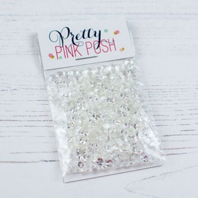 Simon Says Stamp! Pretty Pink Posh SPARKLING CLEAR Jewels