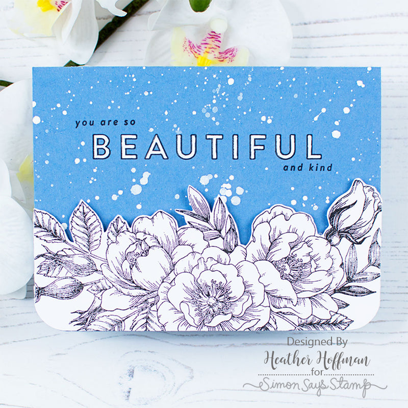 Simon Says Stamp! Simon Says Clear Stamps BEAUTIFUL FLOWERS sss101826