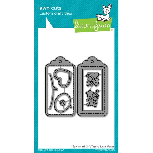 Simon Says Stamp! Lawn Fawn SAY WHAT GIFT TAGS Die Cuts LF1780