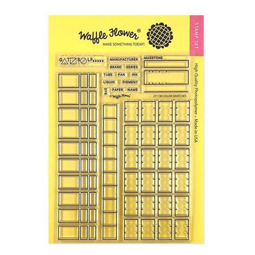 Simon Says Stamp! Waffle Flower COLOR SWATCHES Clear Stamps 271190