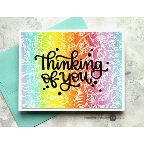 Simon Says Stamp! Simon Says Cling Rubber Stamp PRETTY PEONIES BACKGROUND sss101961 | color-code:ALT3