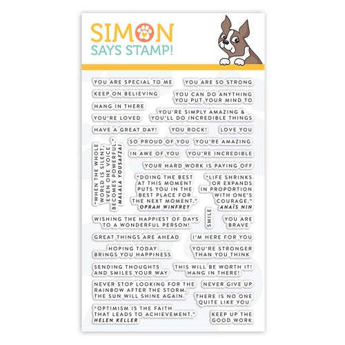 Simon Says Stamp! Simon Says Clear Stamps TINY WORDS ENCOURAGEMENT sss101972