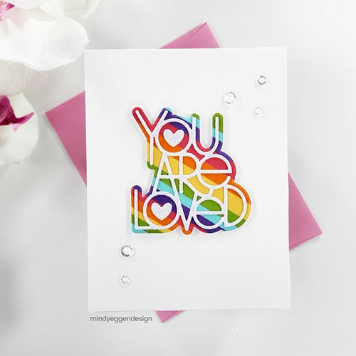 Simon Says Stamp! Simon Says Stamp YOU ARE LOVED Wafer Dies sssd112099 | color-code:ALT1