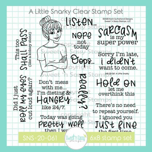 Simon Says Stamp! Sweet 'N Sassy A LITTLE SNARKY Clear Stamp Set sns-20-061