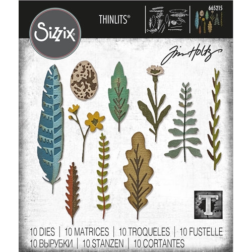 Simon Says Stamp! Tim Holtz Sizzix FUNKY NATURE Thinlits Dies 665215