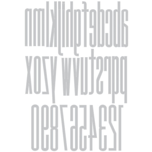 Simon Says Stamp! Tim Holtz Sizzix ALPHANUMERIC STRETCH LOWER AND NUMBERS Thinlits Dies 665207